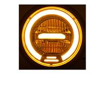 6.5 inch Motorcycle Led Headlight Retro Round Head Light Daytime Lamp for Harley for Sportster for Cafe for Racer for Bobber for Honda for Yamaha for Suzuki,Luz de giro