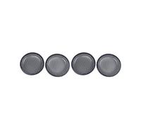 6.5 Pulgada Malla Metálica Redonda Coche Woofer Cubierta Altavoz Parrilla Negro 4 Piezas