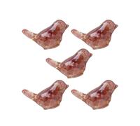 (6) 5Pcs Crystal Bird Miniatures Statues, Sophisticated Decoration Bird Figurines For Shelves, Tables, And Cabinets