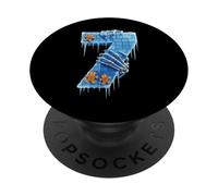 6-7 67 Six Seven Funny Gingerbread Meme Zombie Ice Number PopSockets PopGrip Adhesivo