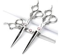 6/7 / 7.5/8 / 9 pulgadas estudio de modelado japonés 440c tijeras peluquero herramientas de modelado profesionales juego de tijeras (7 pulgadas y 3 piezas)