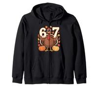 6 7 Acción de Gracias Turquía Six Seven Meme Sudadera con Capucha