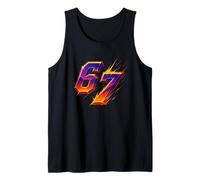 6 7 Camiseta Gamer Meme Pixel Retro Camiseta sin Mangas