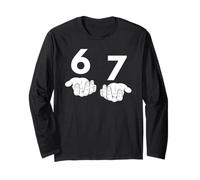 6 7 Divertida Jerga Viral de Six Seven Meme Gen Alpha Manga Larga