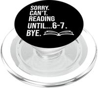 6 7 English Teacher 6-7 Sorry Cant Reading 67 Book Six Seven PopSockets PopGrip para MagSafe