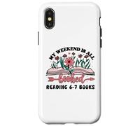 6 7 English Teacher 67 Book Weekend Booked Reading 6-7 Books Carcasa para iPhone X/XS