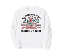6 7 English Teacher 67 Book Weekend Booked Reading 6-7 Books Sudadera