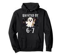 6 7 Halloween Teacher Haunted by 6-7 Cute Ghost 67 Six Seven Sudadera con Capucha