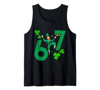 6 7 Leprechaun Bruh Día de San Patricio Lucky Irish Six Seven Camiseta sin Mangas
