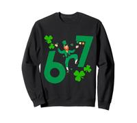 6 7 Leprechaun Bruh Día de San Patricio Lucky Irish Six Seven Sudadera