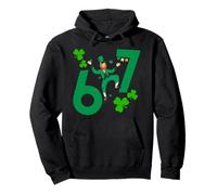 6 7 Leprechaun Bruh Día de San Patricio Lucky Irish Six Seven Sudadera con Capucha