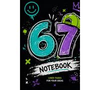 6 7 Lined Notebook: Cool Graffiti Style Journal for School, Notes & Ideas: Trendy Composition Notebook | Aesthetic Street Art Design | Perfect for Kids, Teens & Students