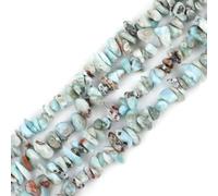 6 - 7 mm Freeform piedra Larimar Chips cuentas Strand 34 "perlas de bisutería