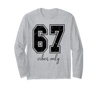 6 7 Number 67 Vibes Only Sign 6-7 Meme That Says Six Seven Manga Larga