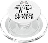6 7 Reading 6-7 Just One More Chapter Read Between The Wines PopSockets PopGrip para MagSafe