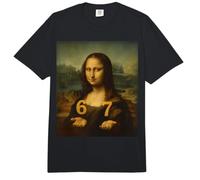 6 7 Seis Siete Meme 67 Divertida Mona Lisa Gen Z Argot Alfa Comfort Colors Adult Heavyweight T-Shirt
