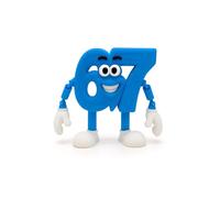 6 7 - Six Seven - Figura articulada 67 Brainrot Memes Italiano XL de 9,5 x 12 cm - Colección Oficial Brainrot - Seis Siete - Coleccionable Meme Brain Rot - Tralalero Tung tung Samini Spiderini