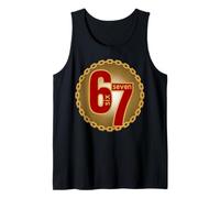 6 7 Six Seven geste Big Numbers Baloncesto Cadena Chef Camiseta sin Mangas