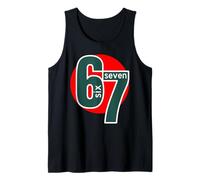 6 7 Six Seven geste Big Numbers Sport Baloncesto círculo Camiseta sin Mangas