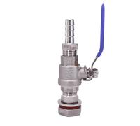 6 8 10 12 14 15 16 19 20 mm Espiga for manguera 1/2" BSP 304 Acero inoxidable Válvula de bola mamparo Grifo Interruptor grifo Tanque agua Barril cerveza RO(Fit 12mm ID Hose,Straight)