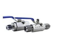 6 8 10 12 14 16 18 mm 1/4“ 3/8” 1/2” 3/4“ 1” Tube OD Compression Union x BSP NPT Female 304 Stainless Ball Valve Gas source(14mm Compression)