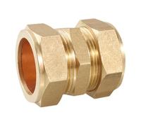 6/8/10/12/15/16-28mm Tube OD Compression Union Brass Pipe Fitting Connector Coupler For Copper Tube Air Conditioner(18mm)