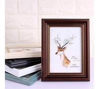 6/8/10 pulgadas A4 Marco de fotos de estilo europeo vintage Marco de póster Marco Negro Nogal Roble Blanco Nuevo, Marrón, A4