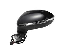 6/8/9/13 Cables Para VW Para Passat B8 2017-2020 Montaje De Espejo Lateral Auto Lado Izquierdo Derecho Señal Giro Plegable Calentado Exterior Espejo Retrovisor(8 Wires Left Black)