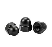6-80 Uds tuerca ciega de bellota M3 M4 M5 M6 M8 M10 M12 tuerca ciega de acero al carbono negro tuercas ciegas DIN1587