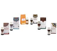 6 Aceites esenciales Goloka (esencias de HIMALAYAN WHITE MUSK, VAINILLA, NAGCHAMPA, WHITE SAGE, PATCHOULI Y PALO SANTO) para Humidificador, Decreto DORAZEN de la buena suerte.