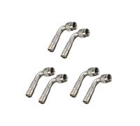 6 Adaptador de ExtensióN de la VáLvula del NeumáTico Extensor del VáStago del NeumáTico de la Motocicleta ÁNgulo de 90 Grados