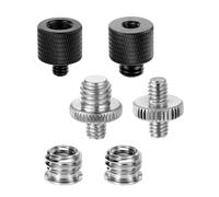 6 adaptadores profesionales de montaje en trípode para estabilizadores de video y luces de estudio, roscas de metal intercambiables, kit de adaptadores de tornillo de múltiples dispositivos