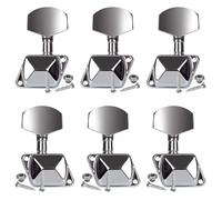 6 afinadores de guitarra semicerrados, clavijas de afinación de cuerda, cabezales de máquina de afinación, teclas de afinación para guitarra eléctrica o acústica