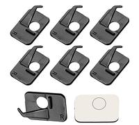 6 almohadillas de flecha para arco recurvo, arco de plástico para arcos compuestos, soporte de flecha de arco negro recurvo con respaldo adhesivo, accesorios de tiro de caza para mano derecha