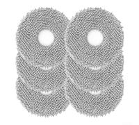 6 almohadillas de repuesto para aspiradoras robot Q Revo, MaxV, S y Pro, paños de limpieza de microfibra, lavables y reutilizables