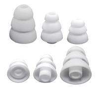 6 almohadillas ergonómicas de silicona triple de 3,8 mm universales para escuchar durante mucho tiempo sin molestias
