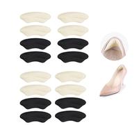 6 almohadillas para el talón para zapatos demasiado grandes, protector de talón para contra burbujas, zapatos sueltos, dolor de talón y fricción para que los zapatos se sientan más firmes