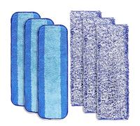 6 Almohadillas para Fregona Repuesto para Bona, Almohadillas de Microfibra para Fregon Lavable Almohadillas Reutilizables para Fregona de Repuesto para Bona, Madera Dura y Multisuperficie