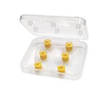 6 almohadillas para orejas de rosca para auriculares, fundas de silicona, almohadillas de repuesto para auriculares de 4 a 6 mm