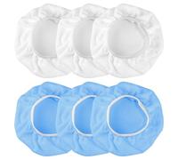 6 almohadillas pulidoras de coche de 9 a 10 pulgadas de microfibra suave para pulidora de coche de 9 y 10 pulgadas Azul y blanco