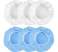 6 almohadillas pulidoras de coche de 9 a 10 pulgadas de microfibra suave para pulidora de coche de 9 y 10 pulgadas Azul y blanco