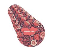 6 ambientadores de coche con patrón floral personalizado para el día de San Valentín, tabletas de aromaterapia para colgar, tarjetas perfumadas, divertidas virutas de incienso para espejo retrovisor.