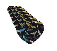 6 ambientadores de coche personalizables, coloridas tabletas de aromaterapia de libélula para colgar, tarjetas perfumadas, divertidas virutas de incienso para espejo retrovisor, accesorios