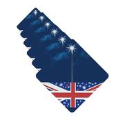 6 ambientadores de coche personalizados con la bandera de Nueva Zelanda, tabletas de aromaterapia para colgar, tarjetas perfumadas, divertidas virutas de incienso para espejo retrovisor, accesorios