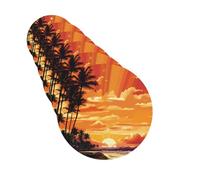 6 ambientadores de coche personalizados con patrón de amanecer tropical, tabletas de aromaterapia, tarjetas perfumadas para colgar, fragancias divertidas, chips de incienso para espejo retrovisor,