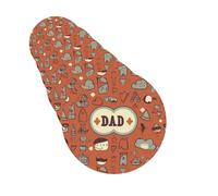 6 ambientadores de coche personalizados con texto en inglés "I Love Dad", tabletas de aromaterapia para colgar, fragancias perfumadas, divertidas virutas de incienso para espejo retrovisor, accesorios