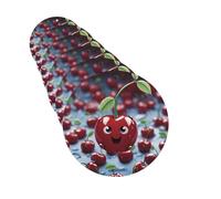 6 ambientadores de coche personalizados de dibujos animados de cereza, tabletas de aromaterapia para colgar, tarjetas perfumadas, divertidas virutas de incienso para espejo retrovisor, accesorios