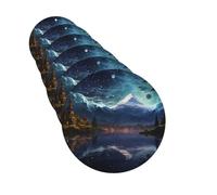 6 ambientadores de coche personalizados, escena nocturna de fantasía, tabletas de aromaterapia, tarjetas perfumadas para colgar, fragancias divertidas, chips de incienso para espejo retrovisor,