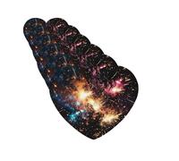6 ambientadores de coche personalizados explosión fuegos artificiales aromaterapia tabletas colgantes fragancias tarjetas perfumadas divertidas chips de incienso para espejo retrovisor accesorios