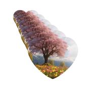 6 ambientadores de coche personalizados, flores de árbol, paisajes naturales, tabletas de aromaterapia, tarjetas perfumadas para colgar, fragancias divertidas, chips de incienso para espejo